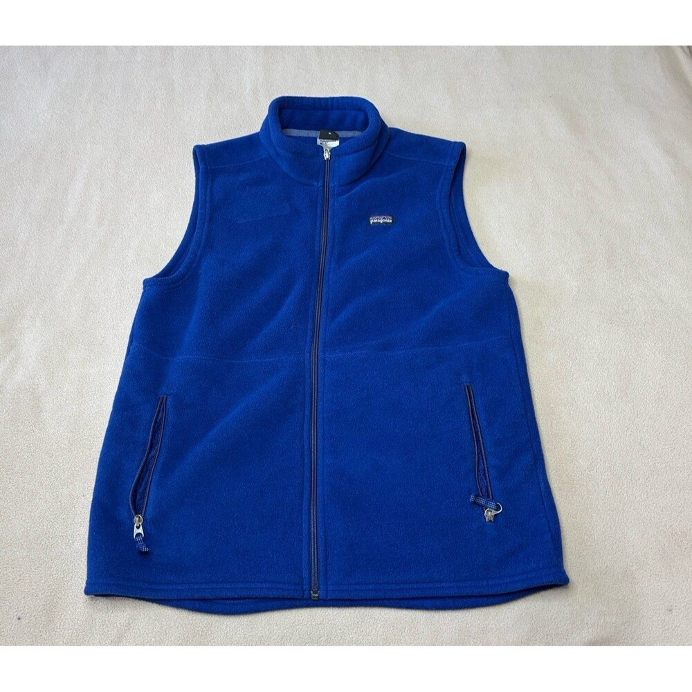 Patagonia Kids BLUE Full Zip Fleece Vest Size XXL 16-18 Youth